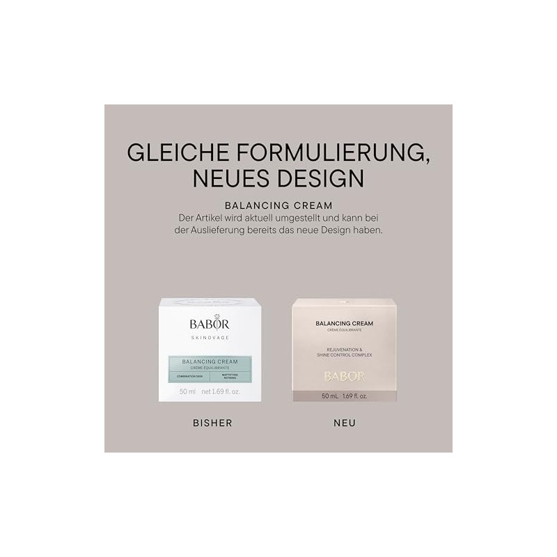 BABOR SKINOVAGE Balancing Cream, Face Cream for Combination Skin, Mattifying