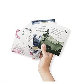 Twigs Paper – Surtido de tarjetas religiosas con versículos bíblicos – Tarjetas de papelería con sobres, tarjetas de felicitación para condolencia, du