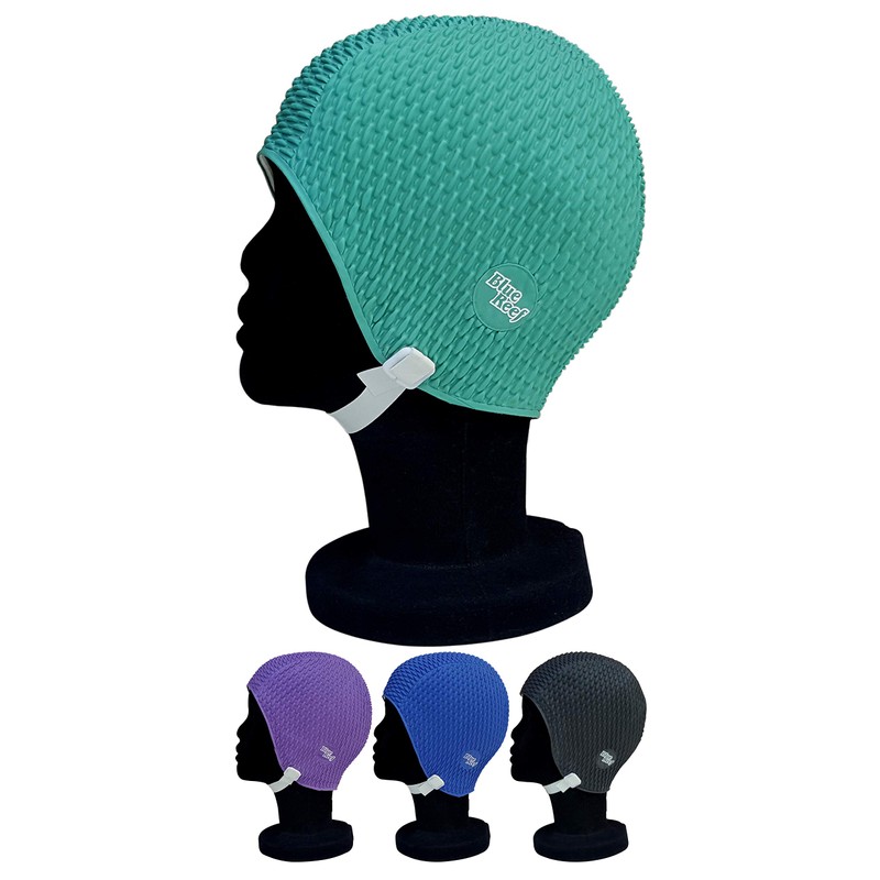 Blue Reef Bubble Pimple Effect Dark Shades Single Solid Colour