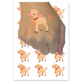 Cute Baby Cow Calf Temporary Tattoo Water Resistant Fake Body Art Set Collection - 15 2" Tattoos (1 Sheet)