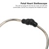 Medical Stethoscope Dual Head Clear Transmission Soft Ear Plugs Stainless