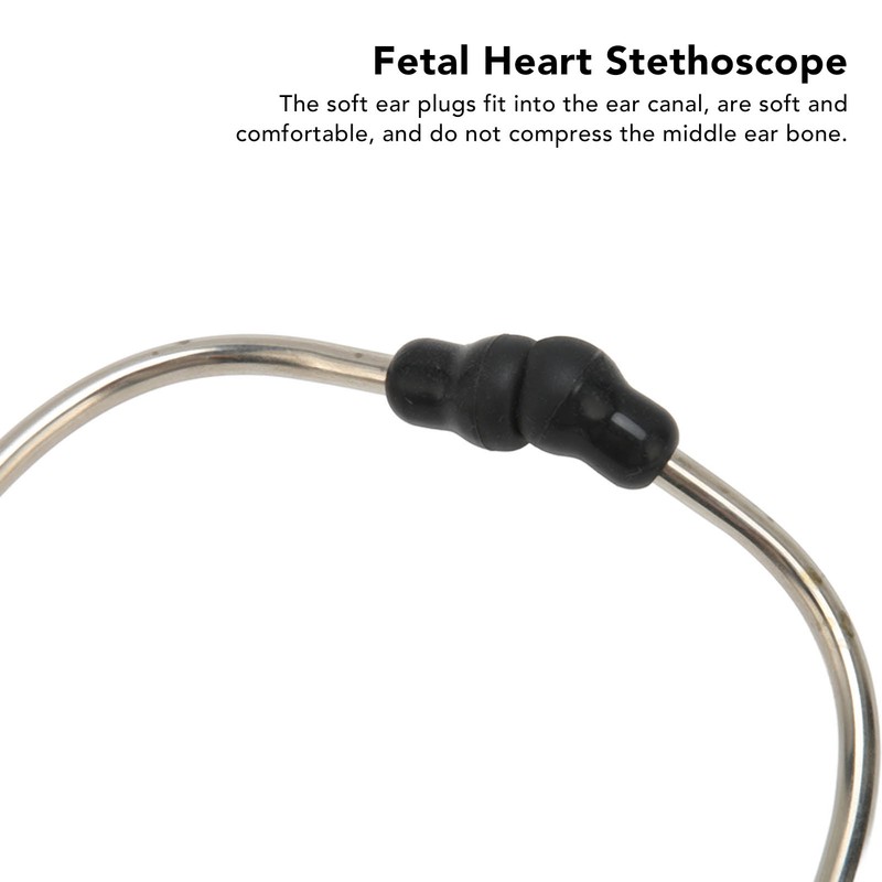 Medical Stethoscope Dual Head Clear Transmission Soft Ear Plugs Stainless