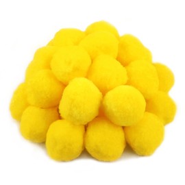 TOAOB 30pcs Large Pom Poms 2 Inch Yellow Craft Pom Poms Fuzzy Pompoms Balls for DIY Arts and Crafts Projects Home Decorations