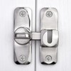 Silver Barn Door Latches,90/180 Degree Gate Lock_B