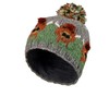 Pachamama Women Wool Bobble Beanie Hat Handknitted Highland Cow Design