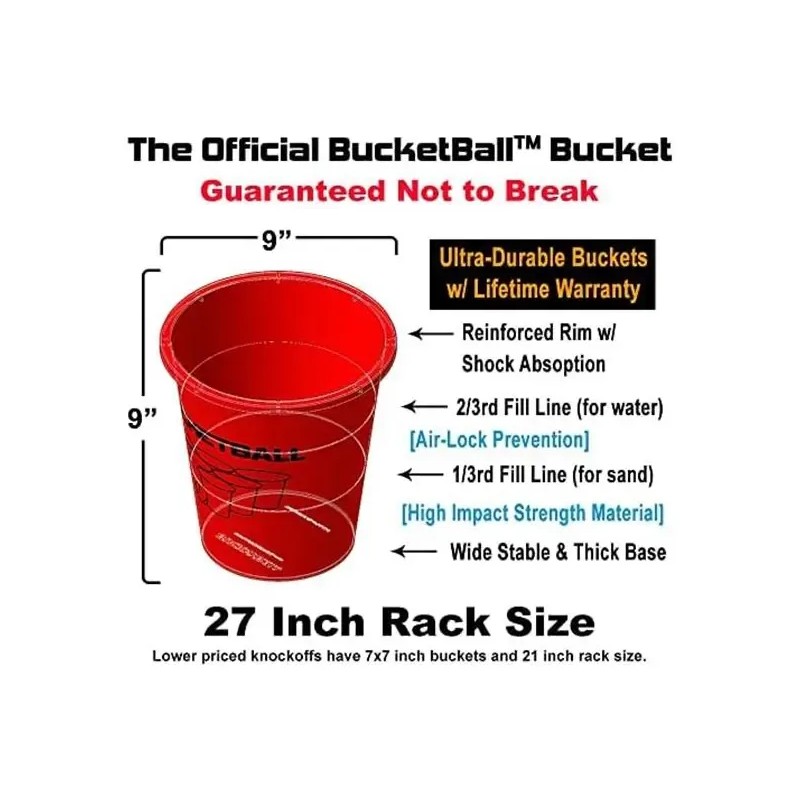 Paquete Combinado Bucketball | Giant Yard Pong Edition | Mej