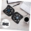 OSALADI Portable Foldable Laptop Cooler Dual USB Fans Height Computer