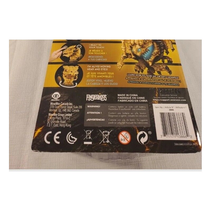 WowWee Fingerlings Untamed LIMITED EDITION Gold Rush Dragon w/ Lights