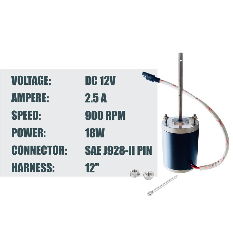 AMBITIONMOTOR Replacement Motor for ATVS100 Broadcast Spreader 3008793 Buyers SaltDogg