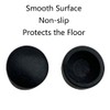 32 Pieces Door Stop Bumper Tips - Black Rubber Door