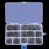 1000PCS Fishhooks Fish Hooks with Barbs 10 Sizes Carbon Steel