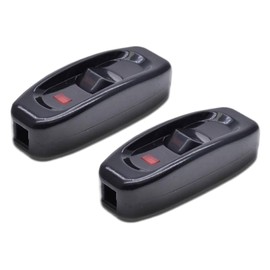 2pcs/Set Lamp Switch Inline Low Profile Switch with LED Light for Table Light 2 Pcs Lamp Switch 250V 10A Inline Cord, Black