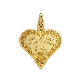 Two Souls, One Heart, Never to Part - Celtic Heart Ornament - Special Couple Christmas Ornament - Irish Wedding Gifts - Claddagh