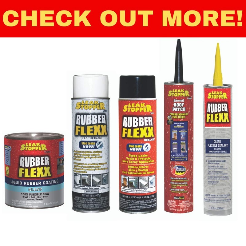 Leak Stopper Rubberized Roof Patch 1 Gallon | 100% Flexible