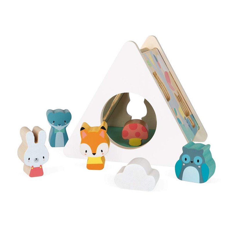 Janod - Pure Wooden Early Learning Toy with 6 Pieces