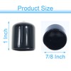 Acocony 7/8 Inch Rubber Cap Round Rubber End Caps PVC