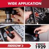 ARROW 5-in1 Stubby Screwdriver Phillips Slotted Multi-Bit Screwdriver Nut Driver
