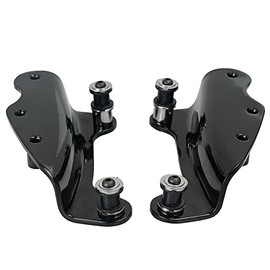 SWESGI - Negro para el respaldo de montaje Sissy Bar portaequipajes 4 puntos Kit de herramientas de acoplamiento compatible con Touring R...