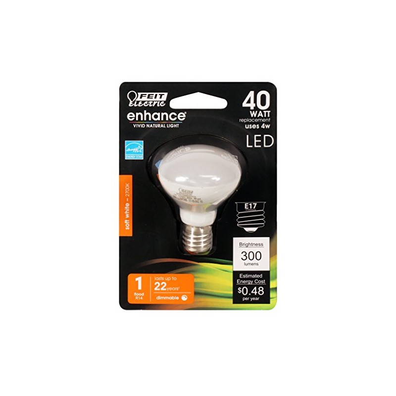 Feit Electric 40-Watt Equivalent R14 Dimmable Flood CEC 90+ CRI