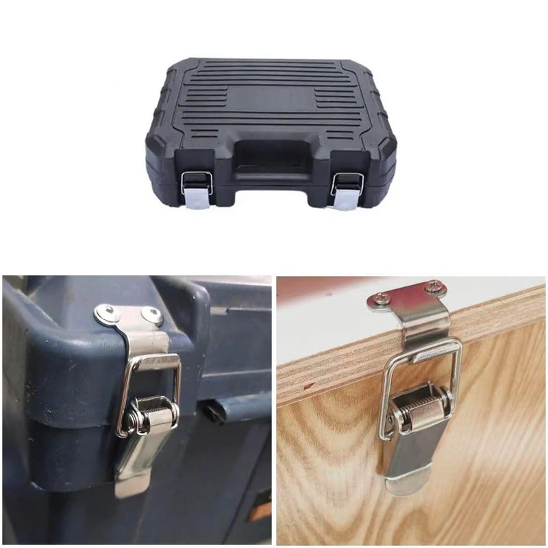 2PCS Stainless Steel Tension Clasp, 58mm Spring Loaded Toggle Latch,