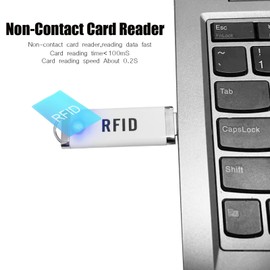 RFID Reader Mini ID IC Card Reader Scanner RFID Reader 125KHz/13.56Mhz Dual Frequency Reads TK4001 EM4100 ID IC NFC Card Access Control Reader USB Port