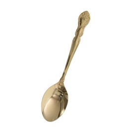 Japanese Takagi 18-0 Stainless Steel Dessert Spoon, Gold Plated
