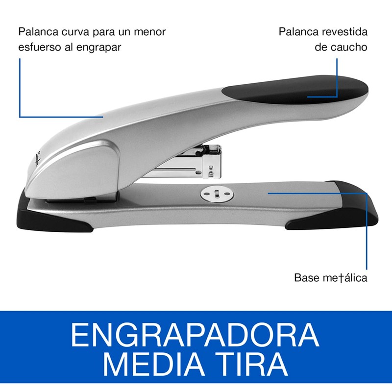 Swingline Engrapadora Gran capacidad 60h metálica, media tira, pack of/paquete