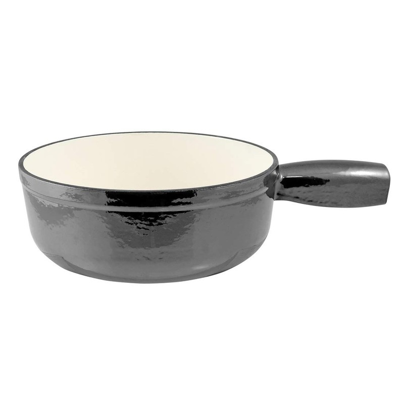 Swissmar Lugano Cast Iron Cheese Fondue Pot Replacement, 2 QT