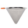 Stainless Steel Reusable Coffee Dripper Filter Coffee Cone with Mesh