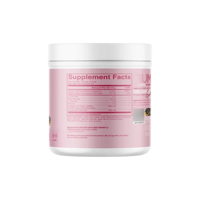 Cbum Raw Essential Preentreno 30 Serv Raspberry Creamthickle