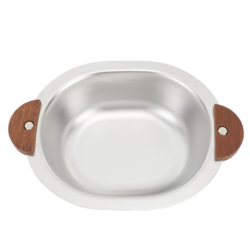 Children Rice Bowl Bear 304 Stainless Steel Multifunctional Dual Ears