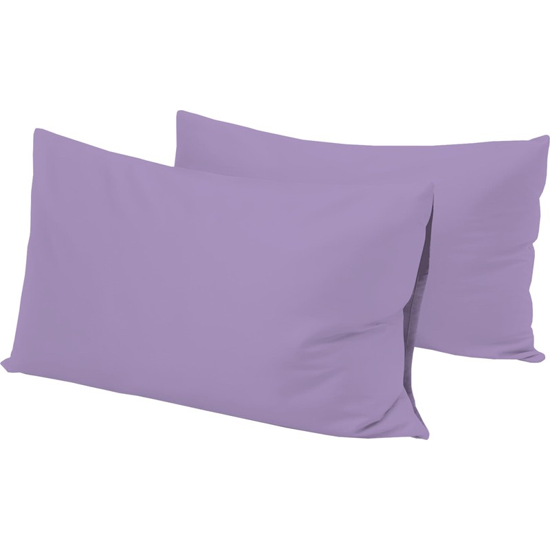 R&Z Plain Dyed Luxury Polycotton Housewife New 2 x Pillow