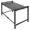 2 Tiers Adjustable Microwave Stand,Extendable Microwave Oven Rack with 6