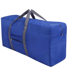 REDCAMP Bolsa de lona extra grande de 100 l, resistente al agua, ligera, plegable, para acampar al aire libre, color azul