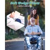 Anti-slip Wheelchair Cushion with Pommel Wedge and Seat Belt for
