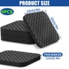 TOBWOLF 4PCS Anti-Slip Treadmill Mats, 10MM Thick High Density Walking