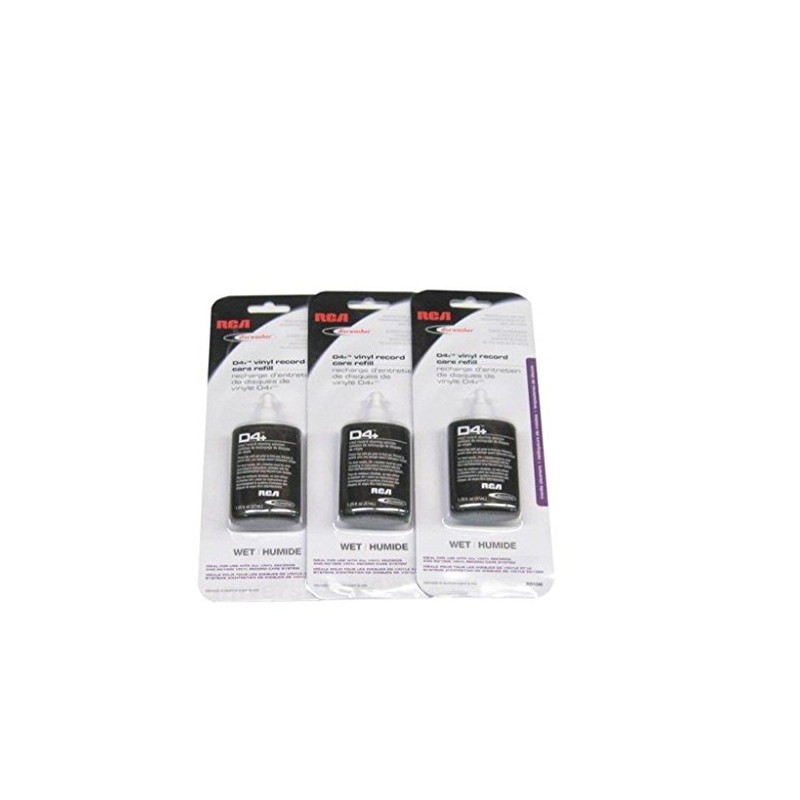THREE BOTTLES - RCA Discwasher #RD-1046 1.25 oz. D4+ Vinyl