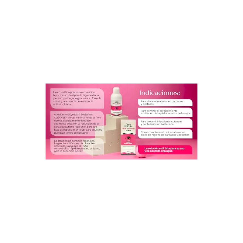 AquaDermis Eyelids & Eyelashes CLEANSER 150ml