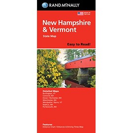 Rand McNally Easy To Read Folded Map: New Hampshire, Vermont State Map