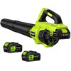 RYAHT Leaf Blower Cordless, 21V Powerful Electric Leaf Blower with