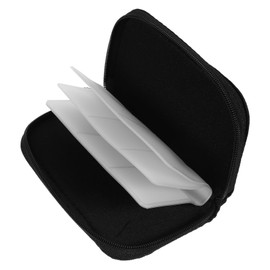 Mipcase 8sheets Memory Card Case Portable Slot Organizer for and Cards Anti- Lightweight and Water-Resistant Storage Black