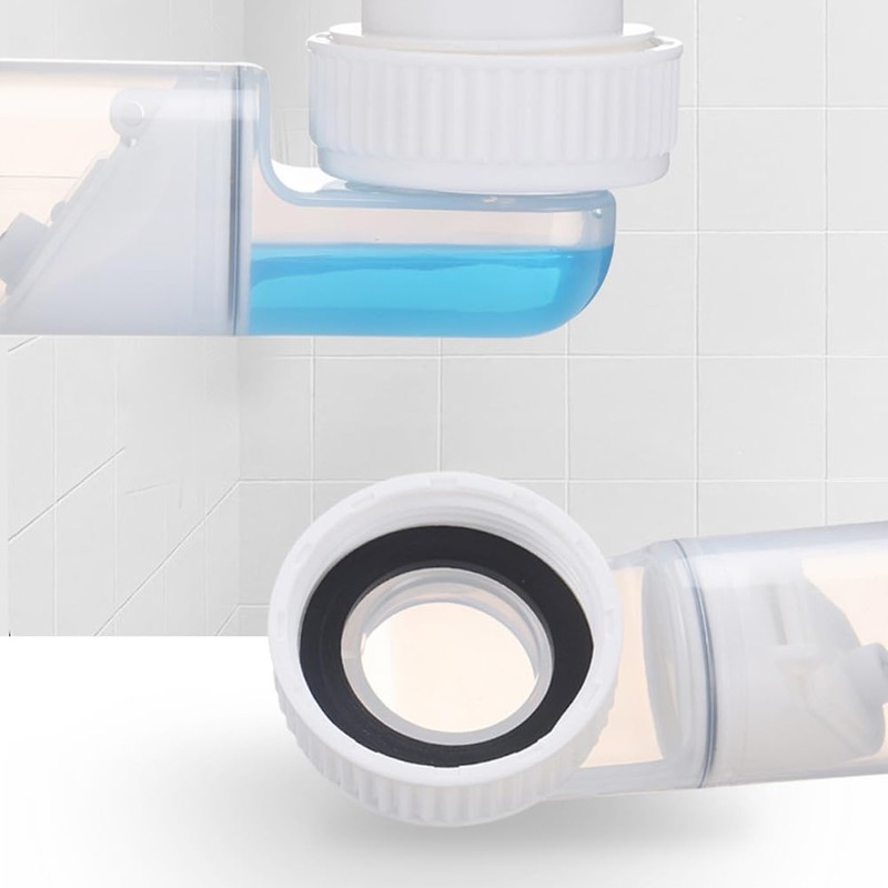 DASIAUTOEM 1 1/4 Inch Siphon, Space-Saving Siphon, Adjustable Sink Siphon,