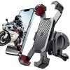MM Electronicles Motorcycle Phone Mount Auto Lock 100mph Military Anti-Shake