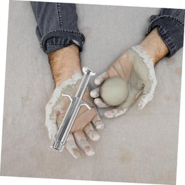 OSALADI 1 Set Stainless Steel Clay Extruder Tool with Molds DIY Polymer Clay Squeezer for Sculpting Pottery Tool Set for Artists and Hobbyists