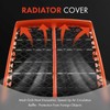 A-Premium Orange Plastic Gas Tank Side Covers with Grill Compatible