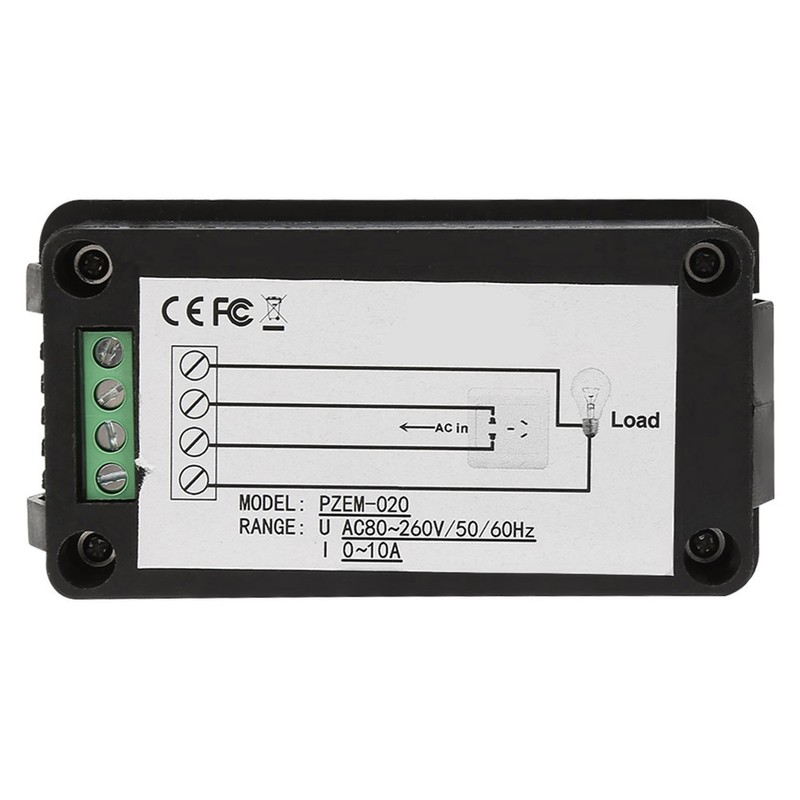 PEACEFAIR PZEM-020 AC Multifunction Digital Meter Power Energy Voltage Current