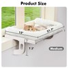 Zoratoo Cat Window Sill Perch with Large Bolster, Easy to