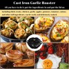 Garlic Roaster, Cast Iron Garlic Roaster for Oven Grill, Serve