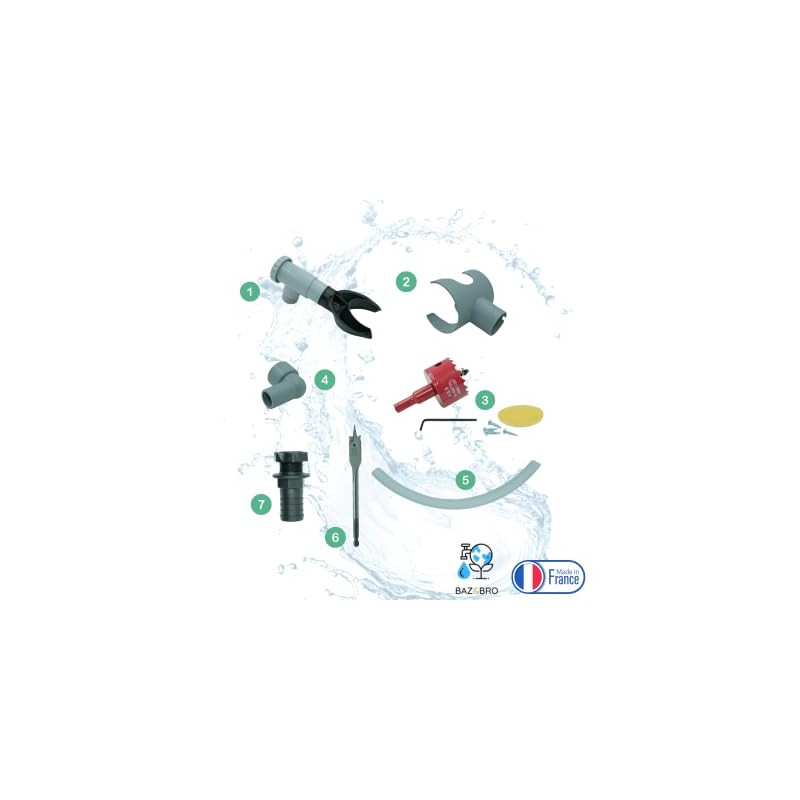 Rainwater Collector / Circle Tubes - Grey