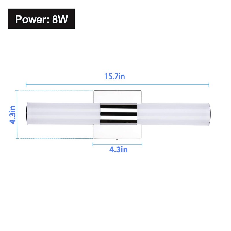 TRLIFE LED Vanity Light, Dimmable 8W 6000K Cool White Bathroom